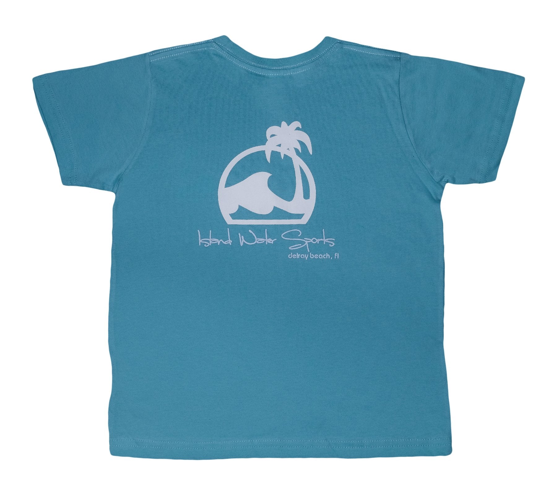 Island Water Sports Script Kids SS Tee Seafoam-DR 3