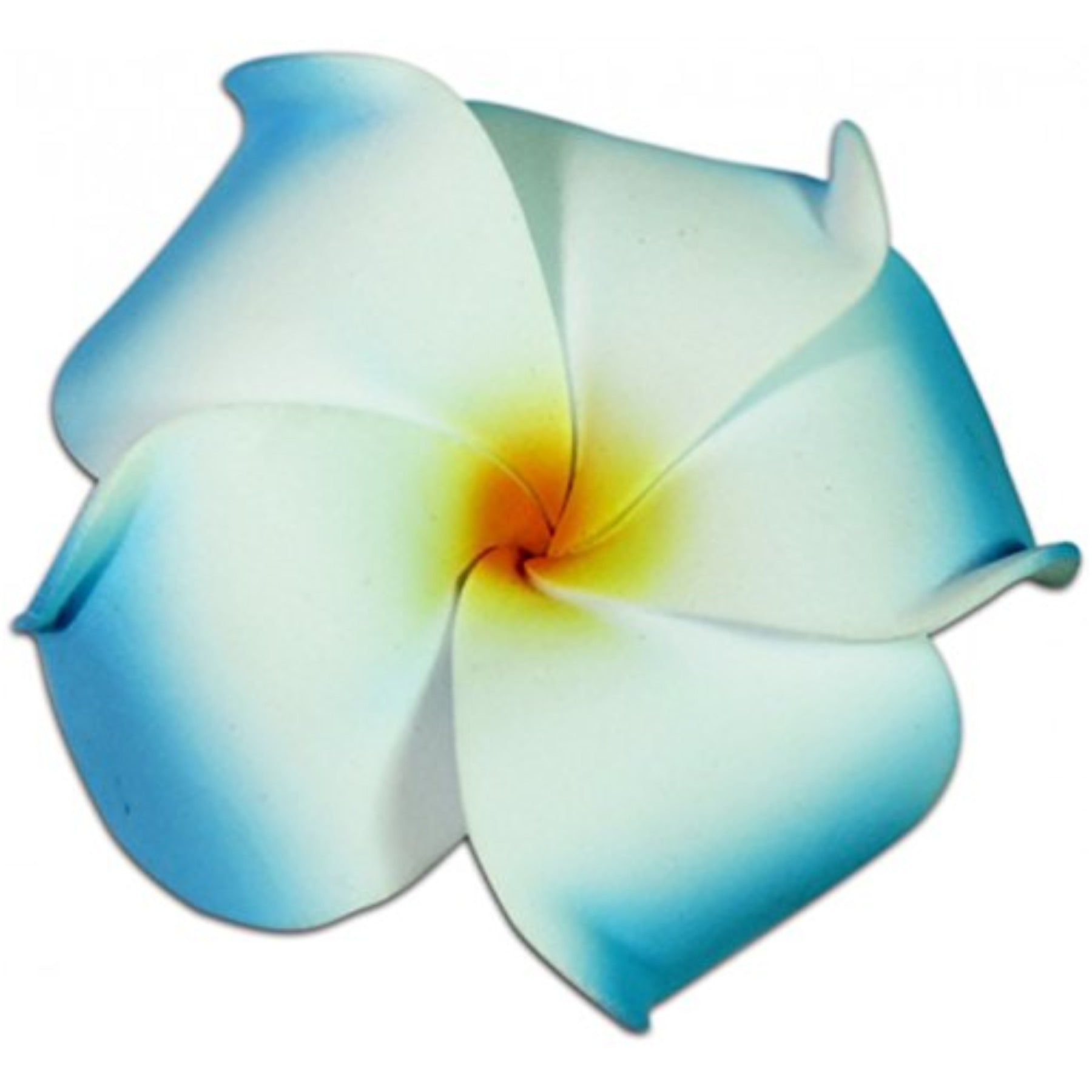 KC Hawaii Foam Hair Clip Blue/White Large