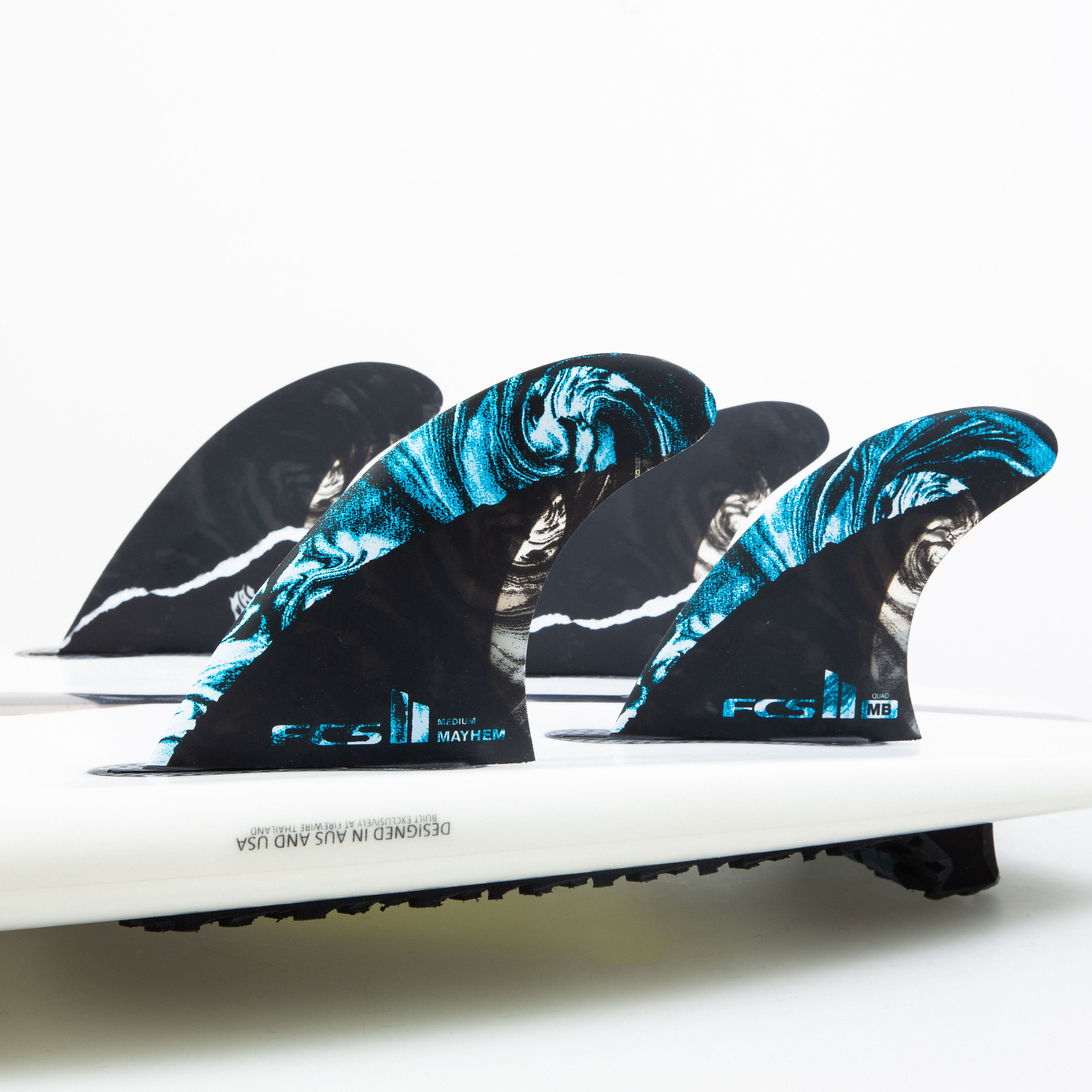 FCS 2 MB PC Carbon Tri-Quad Set Blue M