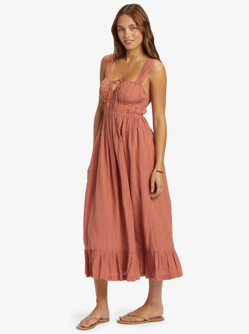 Roxy Paradise Winds Maxi Dress MMS0 L