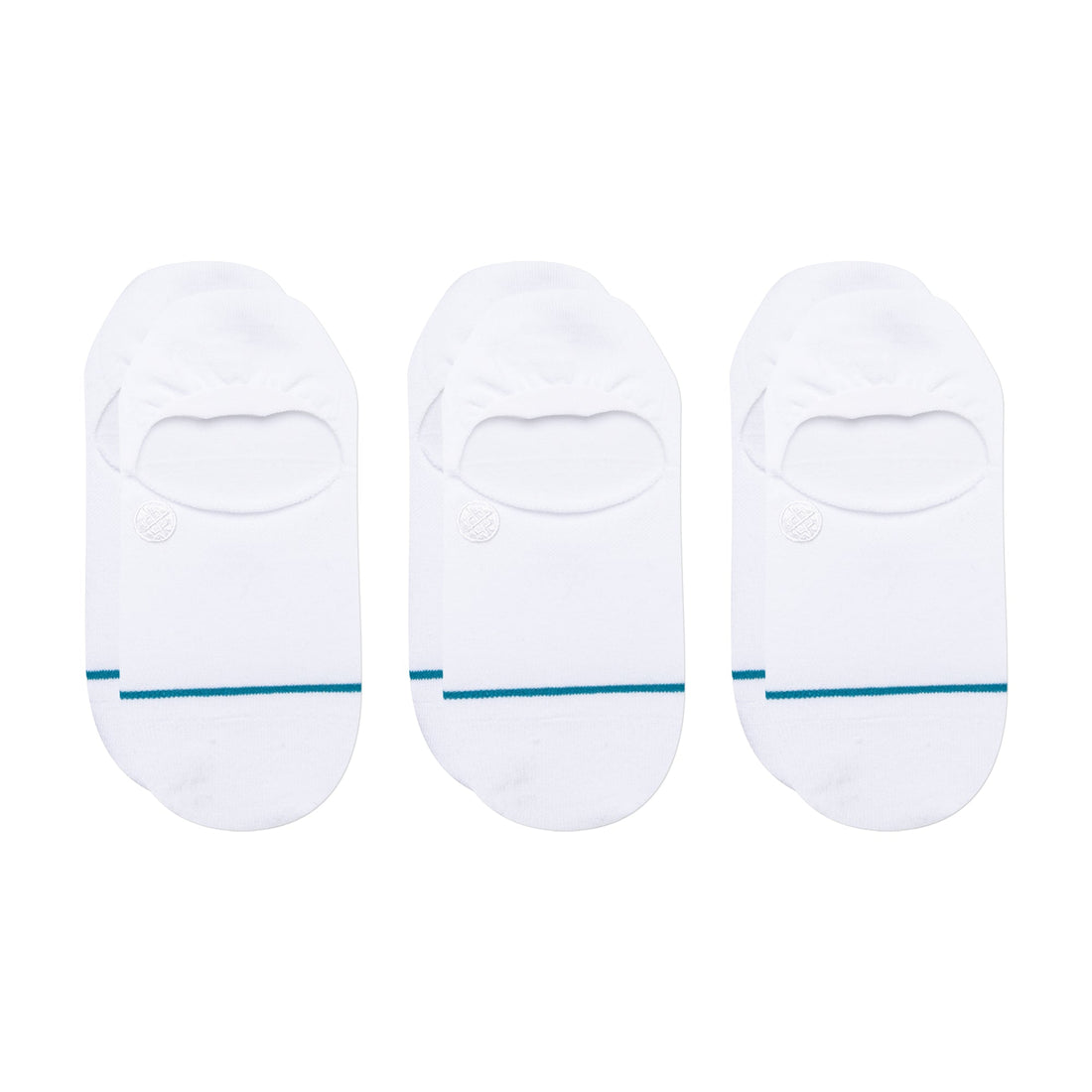 Stance Icon No Show 3 Pack WHT L