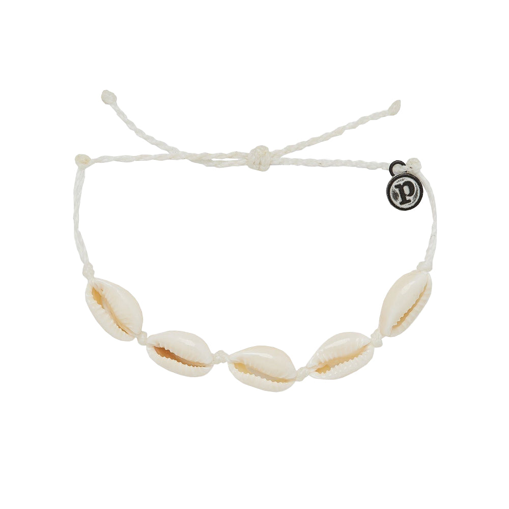 Puravida Knotted Cowrie Bracelet WHIT OS