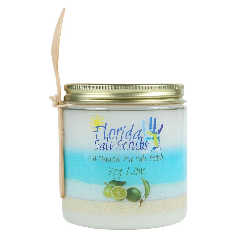 Florida Glow Salt Scrubs Jar Key Lime 12.1oz