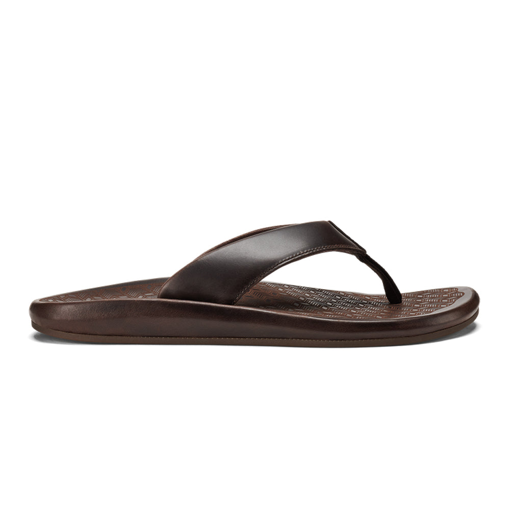 Olukai Ilikai Mens Sandal 6363-Dark Wood-Dark Wood 9