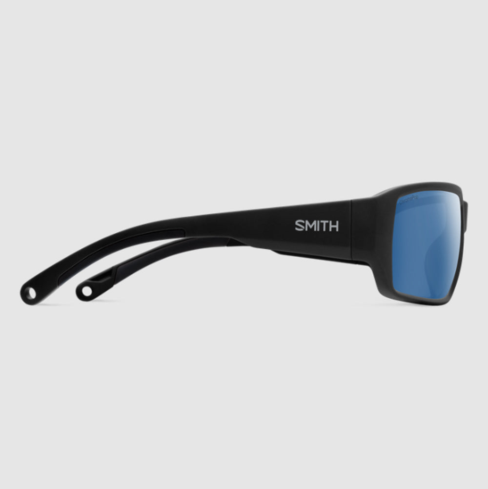 Smith Hookset Polarized Sunglasses MatteBlack BlueMirror