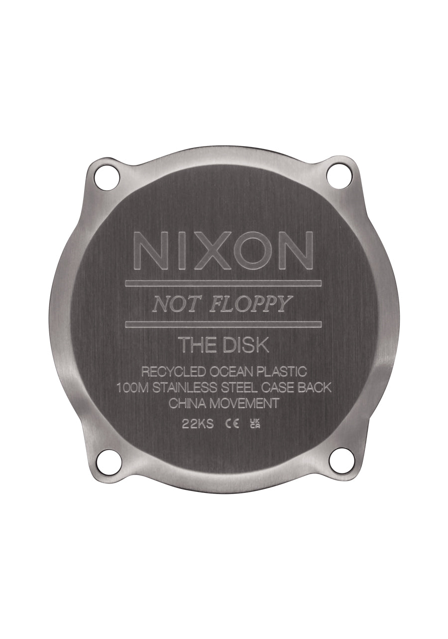 Nixon The Disk Watch 5190-Gunmetal-Black-Positive