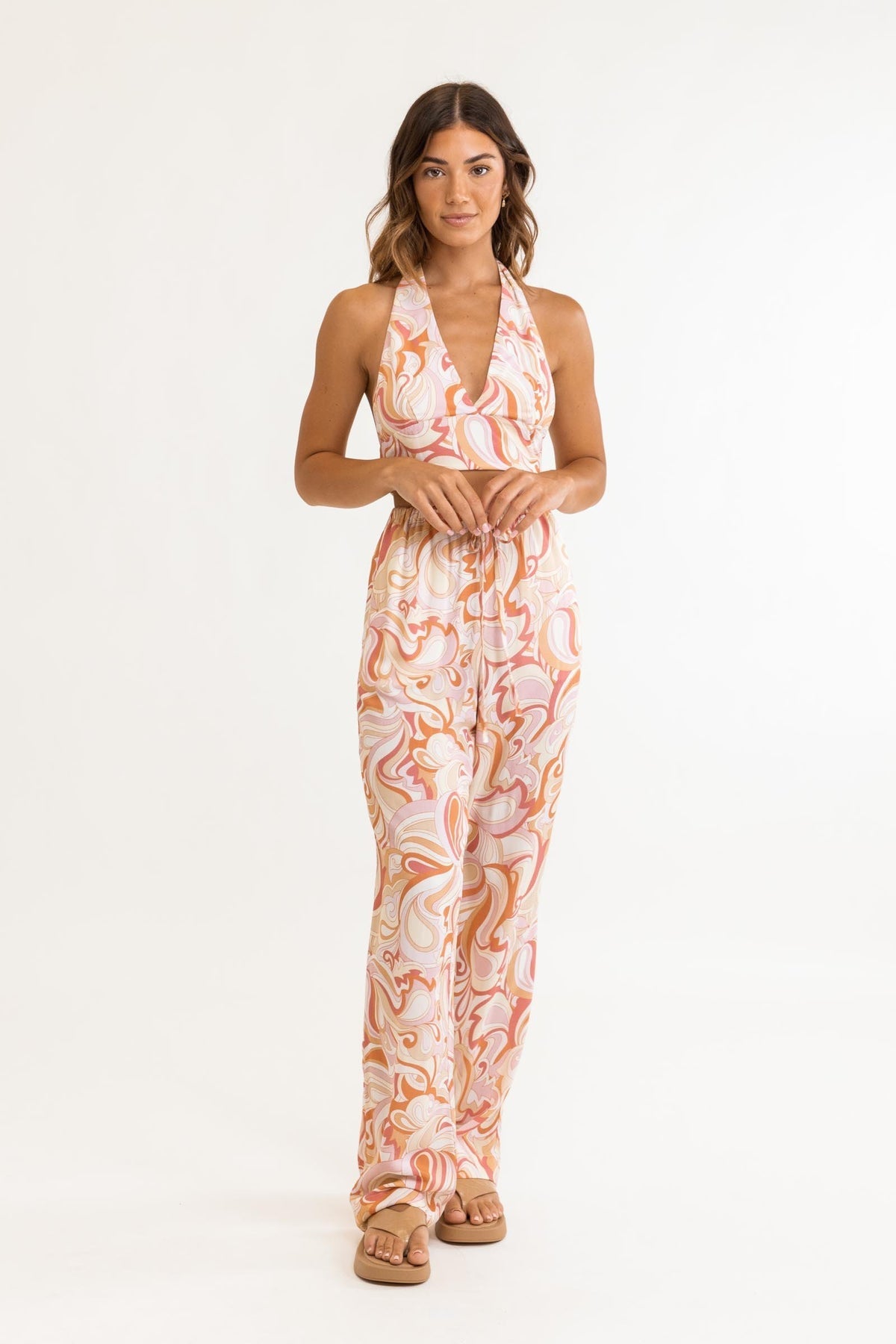 Rhythm Las Palmas Halter Top ROS M