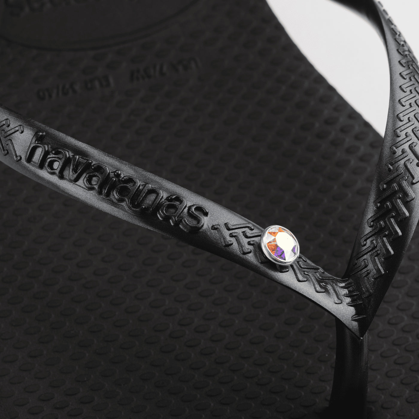 Havaianas Slim Crystal SW 2 Womens Sandal 0090-Black 7