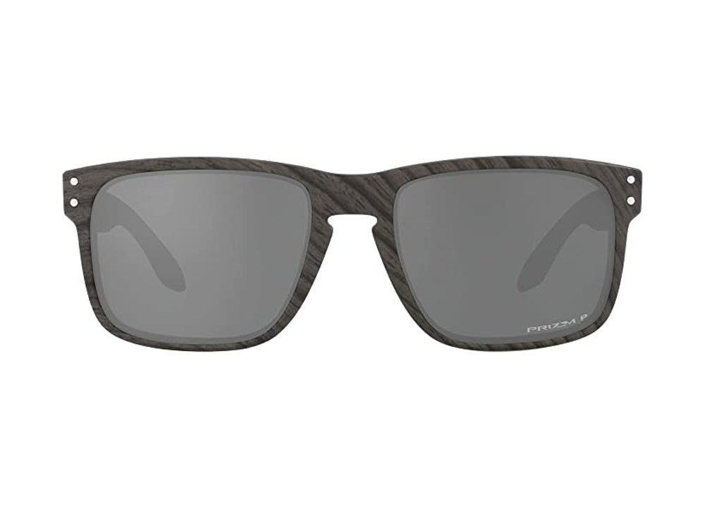 Oakley Holbrook Polarized Sunglasses Woodgrain PrizmBlack Square