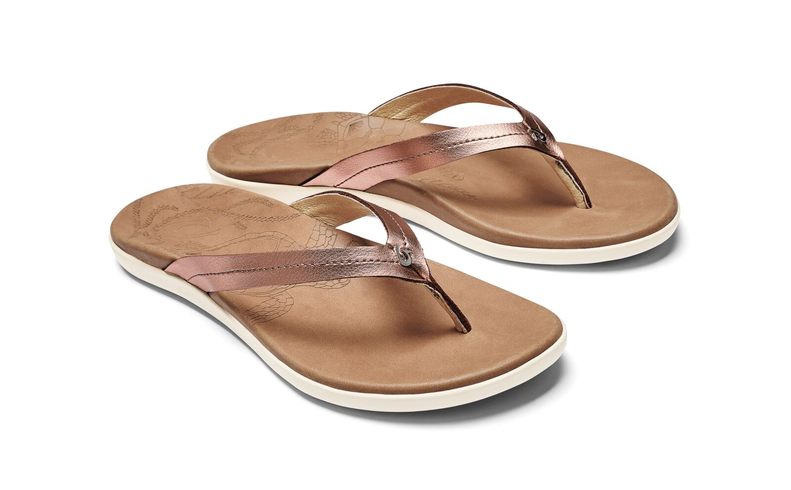 Olukai Honu Womens Sandal 6FFM-Pink Copper-Sahara 10
