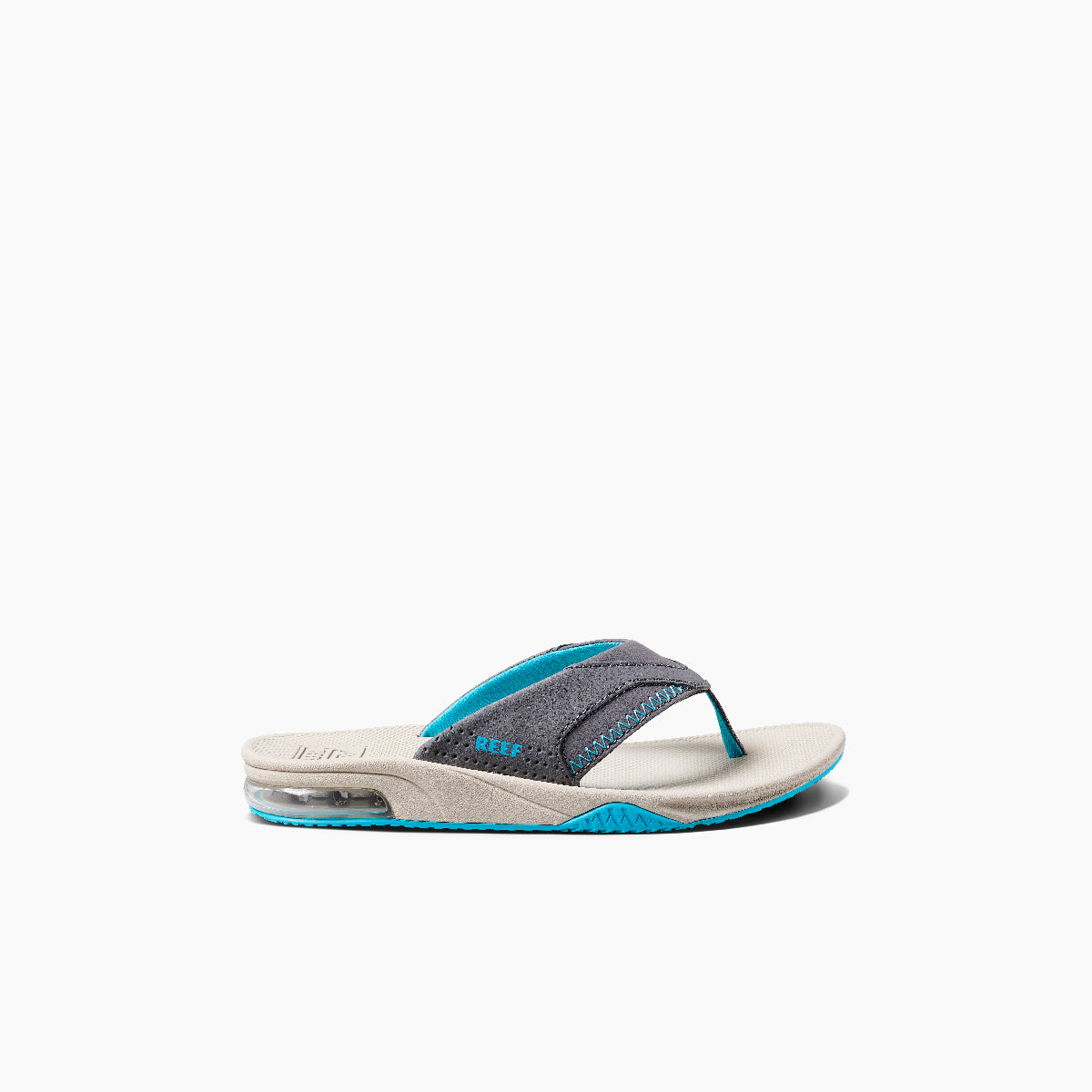 Reef Fanning Boys Sandal Grey-Aqua-Oak 5 Y