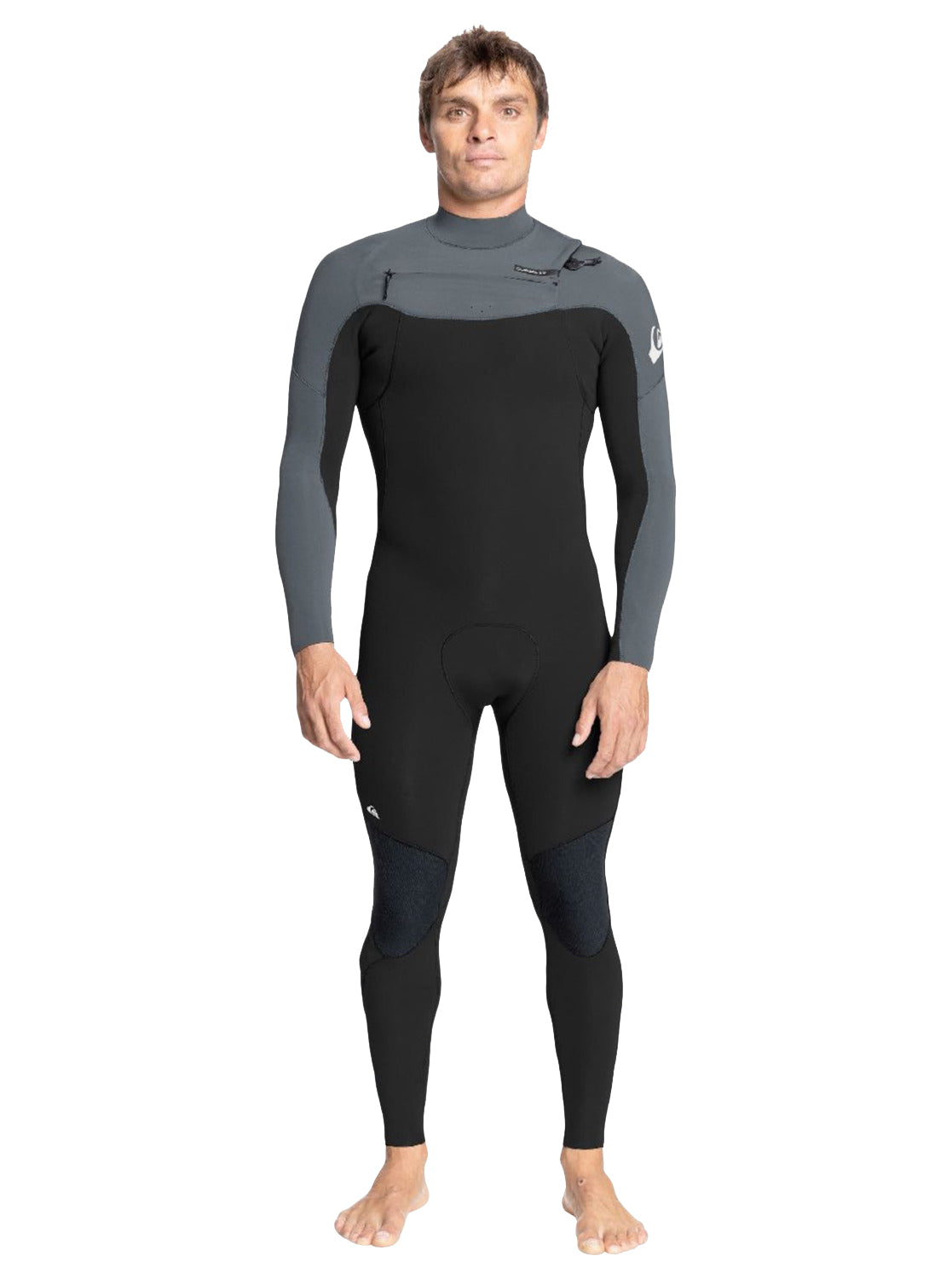 Quiksilver Everyday Sessions 3/2mm Chest Zip Fullsuit KSA0-Black-Gun Metal XL