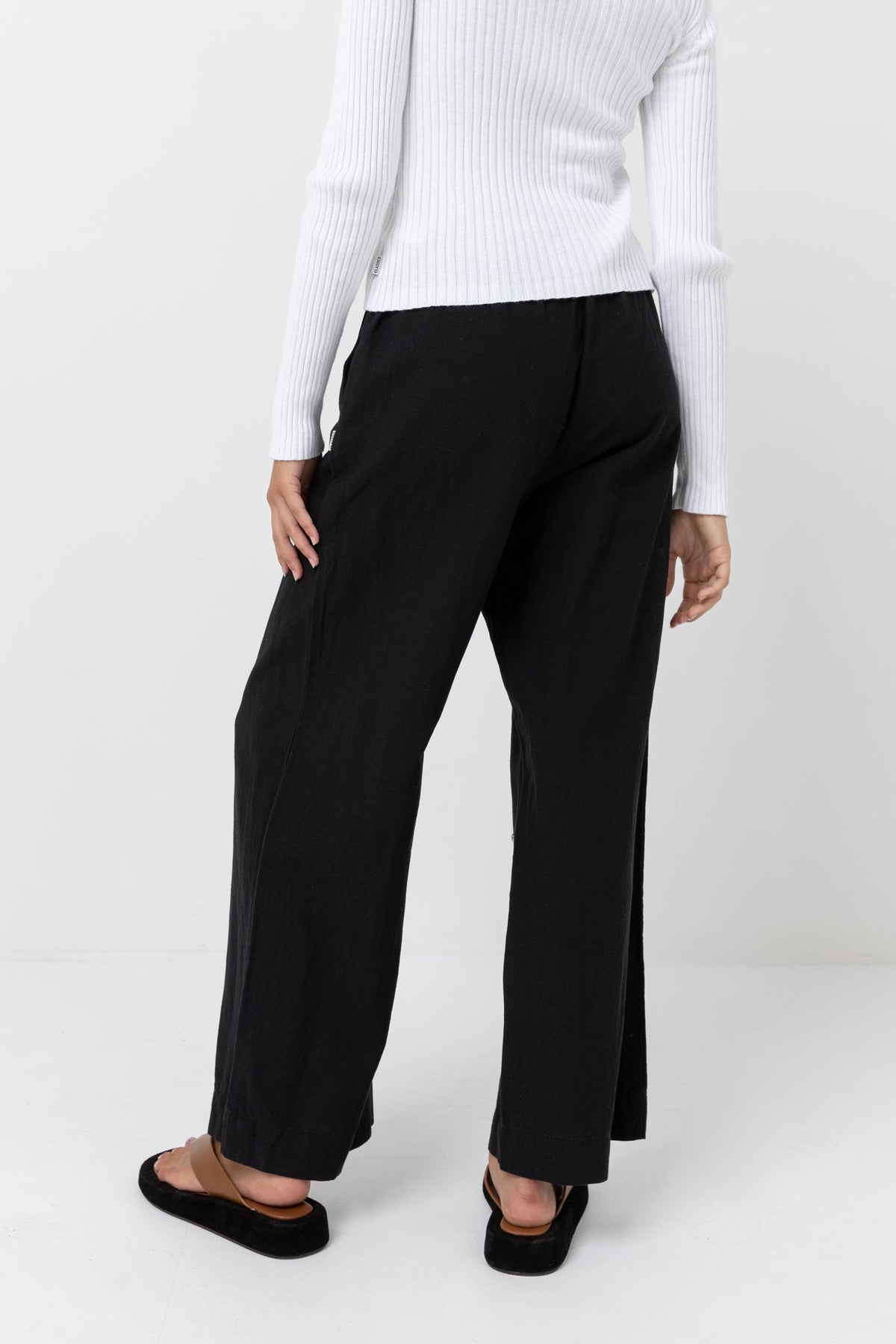 Rhythm Classic Drawstring Pant BLK 12