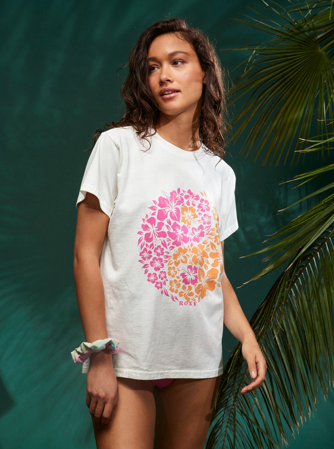 Roxy Yang World Oversized SS Tee WBK0 L