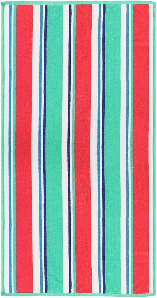 A to Z Cabana Stripe Terry Towel Asst 34x63