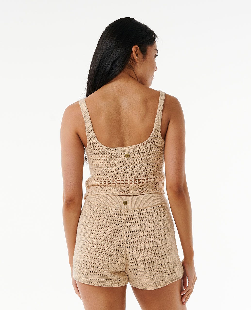RIP CURL SEA OF DREAMS CROCHET TOP 0031-NATURAL S