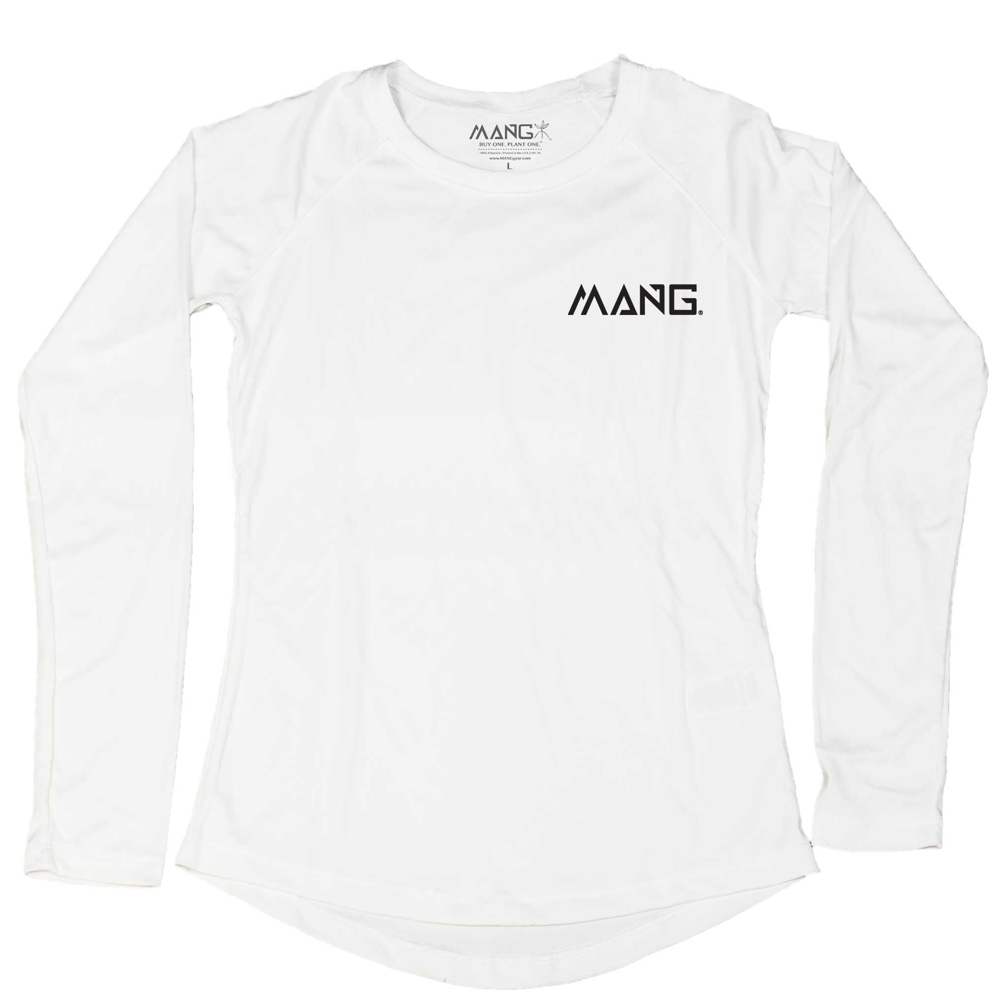 Mang Womens Performance LS Lycra Conch White S
