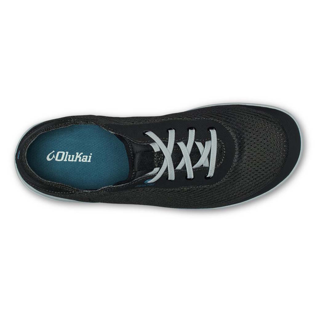 Olukai Moku Pae Mens Shoe 40QS-Black-Blue Coral 9.5