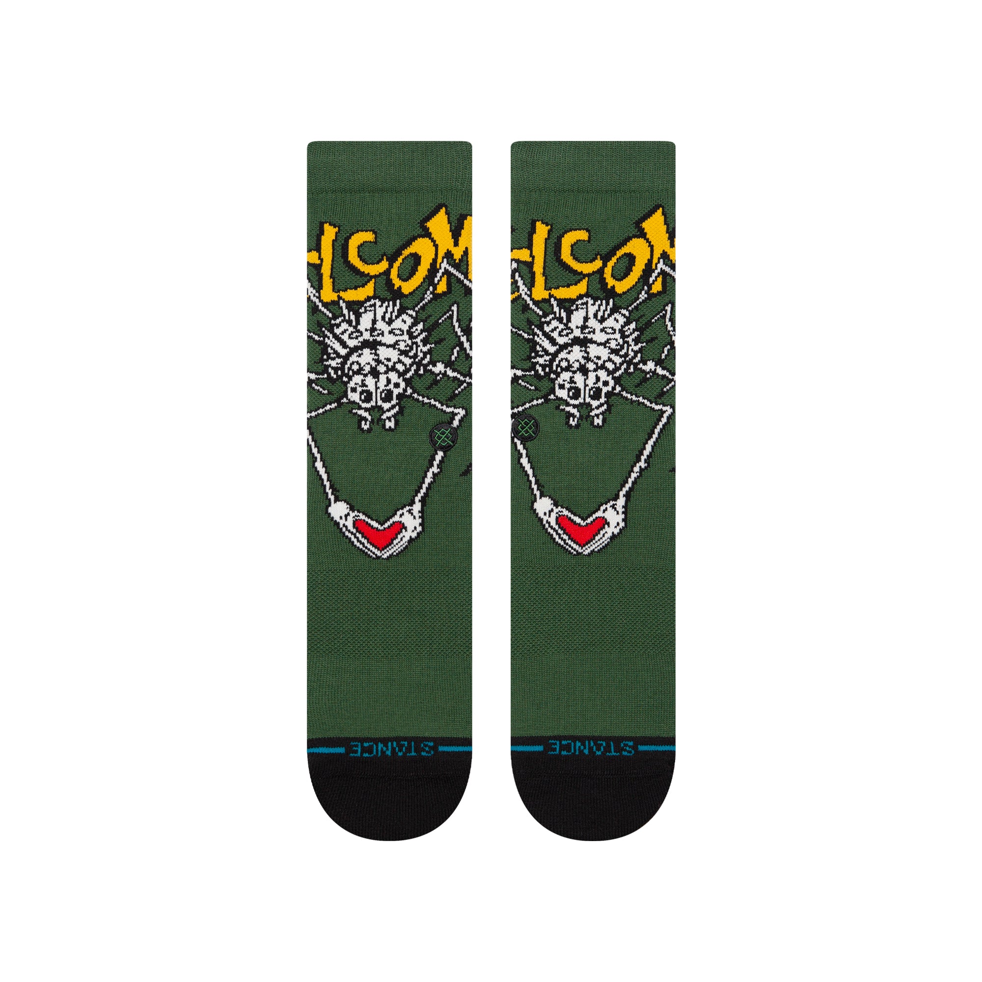 Stance Welcome Wilbur Crew Mens Socks Green L