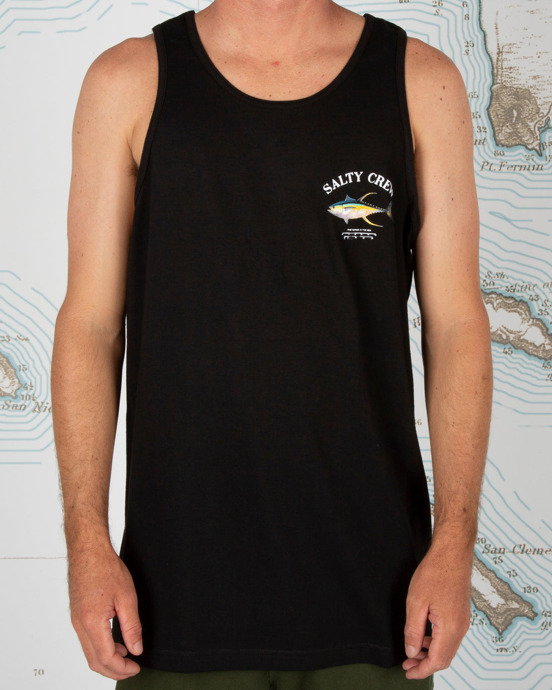 Salty Crew Ahi Mount Tank Black M