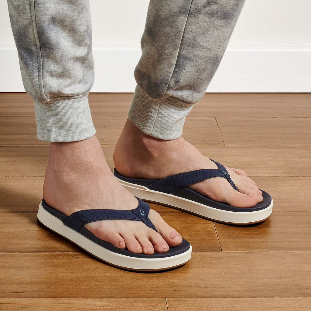 Olukai Nu a Pi o Womens Sandal DEDE-Trench Blue-Trench Blue 10