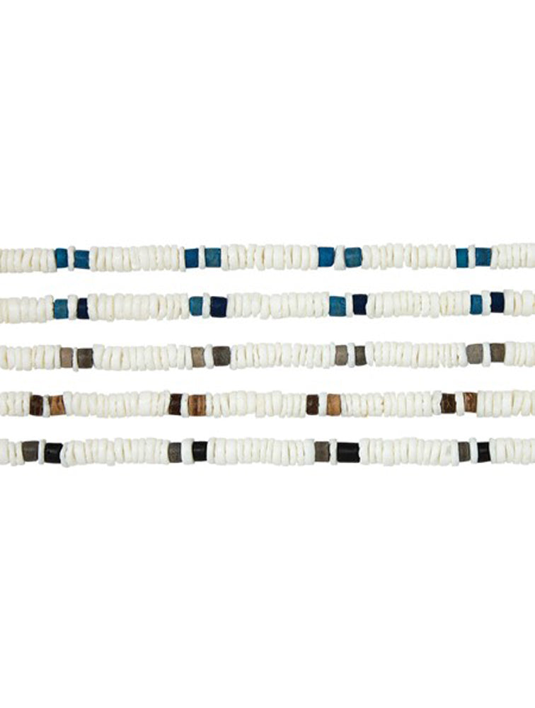 WAVE & PALM LITOB SHELL NK W/2-COCO PTRN