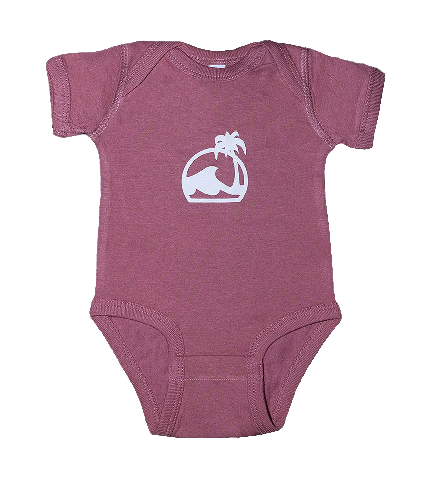 Island Water Sports Script DFB Baby Onesie Mauvelous 24M