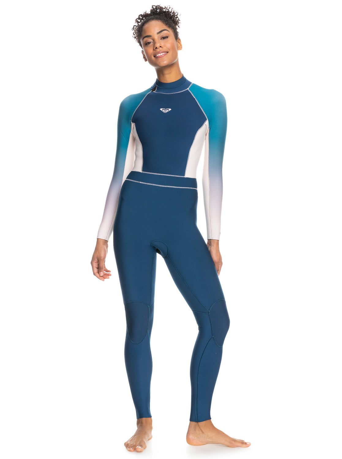 Roxy Rise Collection 3/2mm Back Zip Womens Fullsuit BQP0-Iodine Blue 12