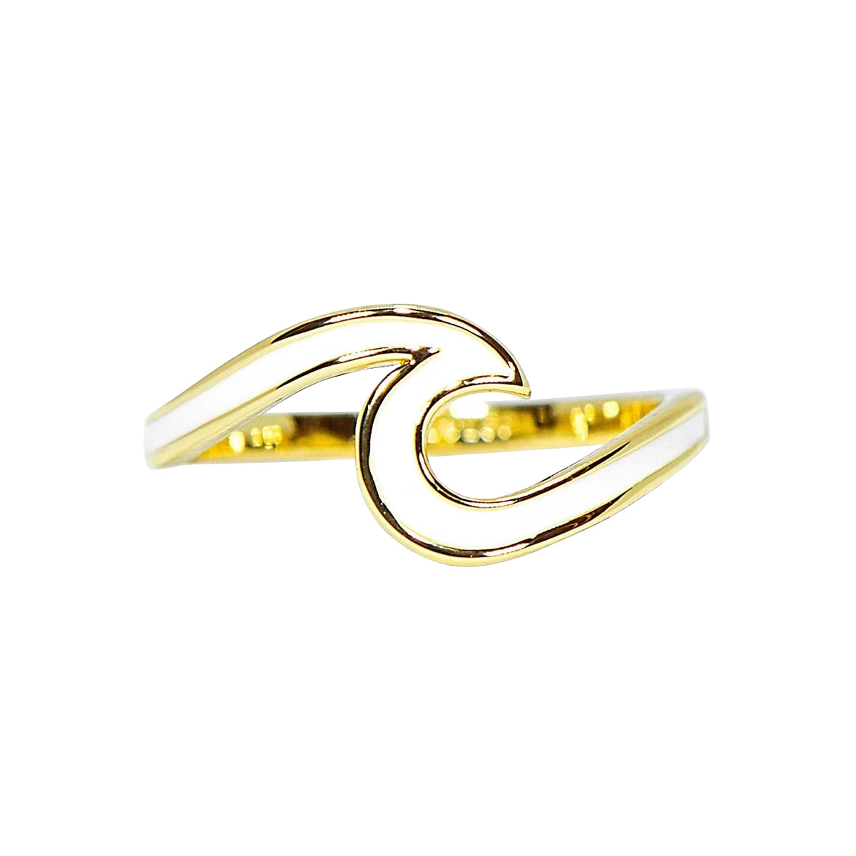 Puravida Enamel Wave Ring GOLD 8