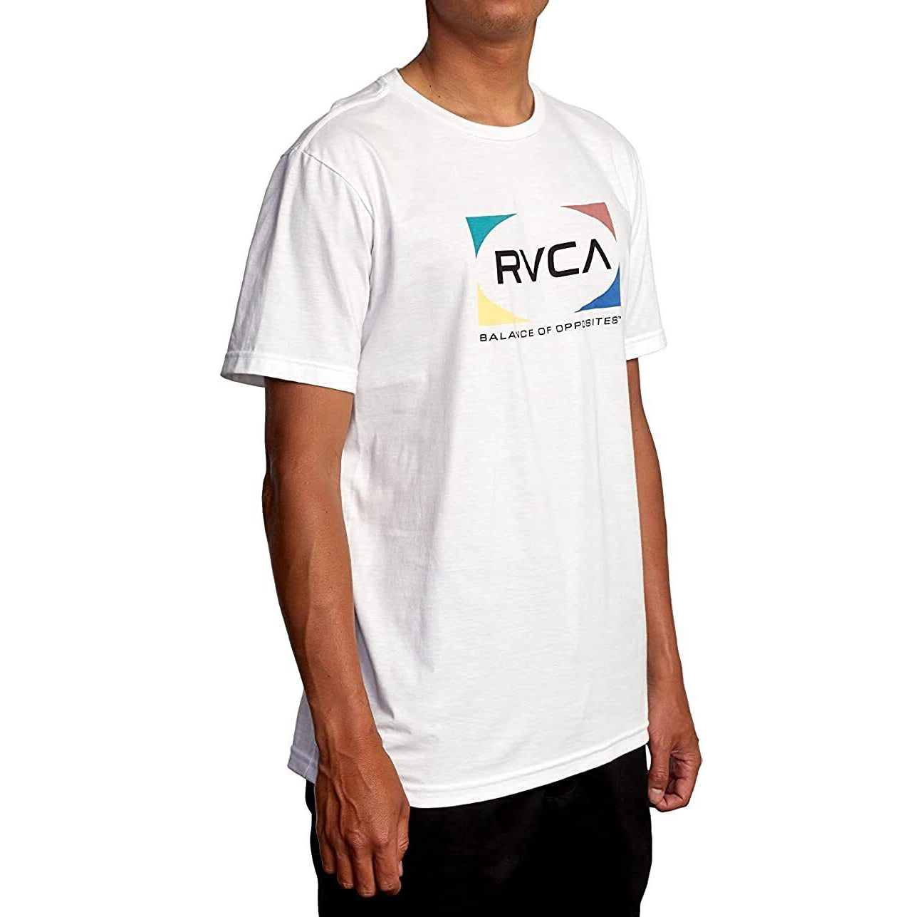 RVCA Quad SS Tee WHT L