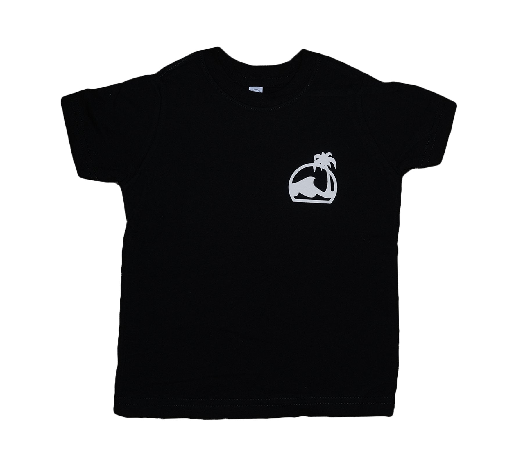 Island Water Sports Script Kids SS Tee Black-DR 2