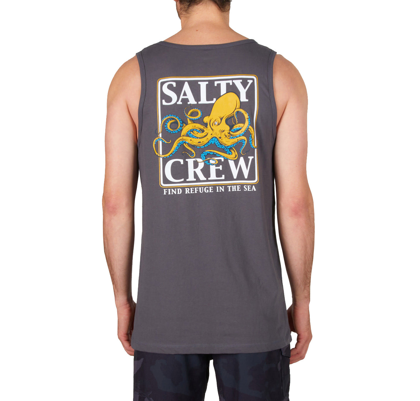 Salty Crew Ink Slinger Tank Charcoal XXL