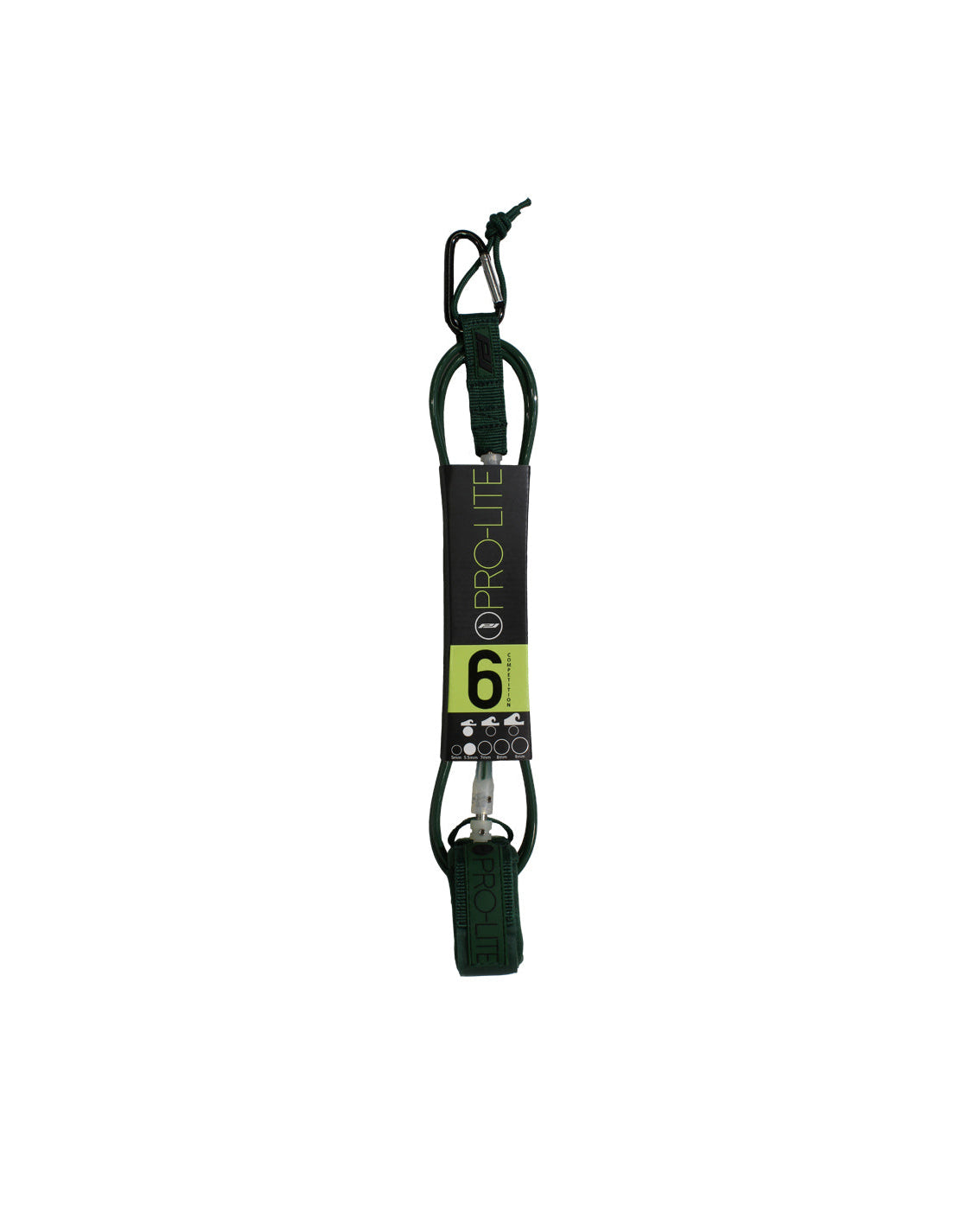 Pro-Lite Comp Leash Forest Green 6ft0in