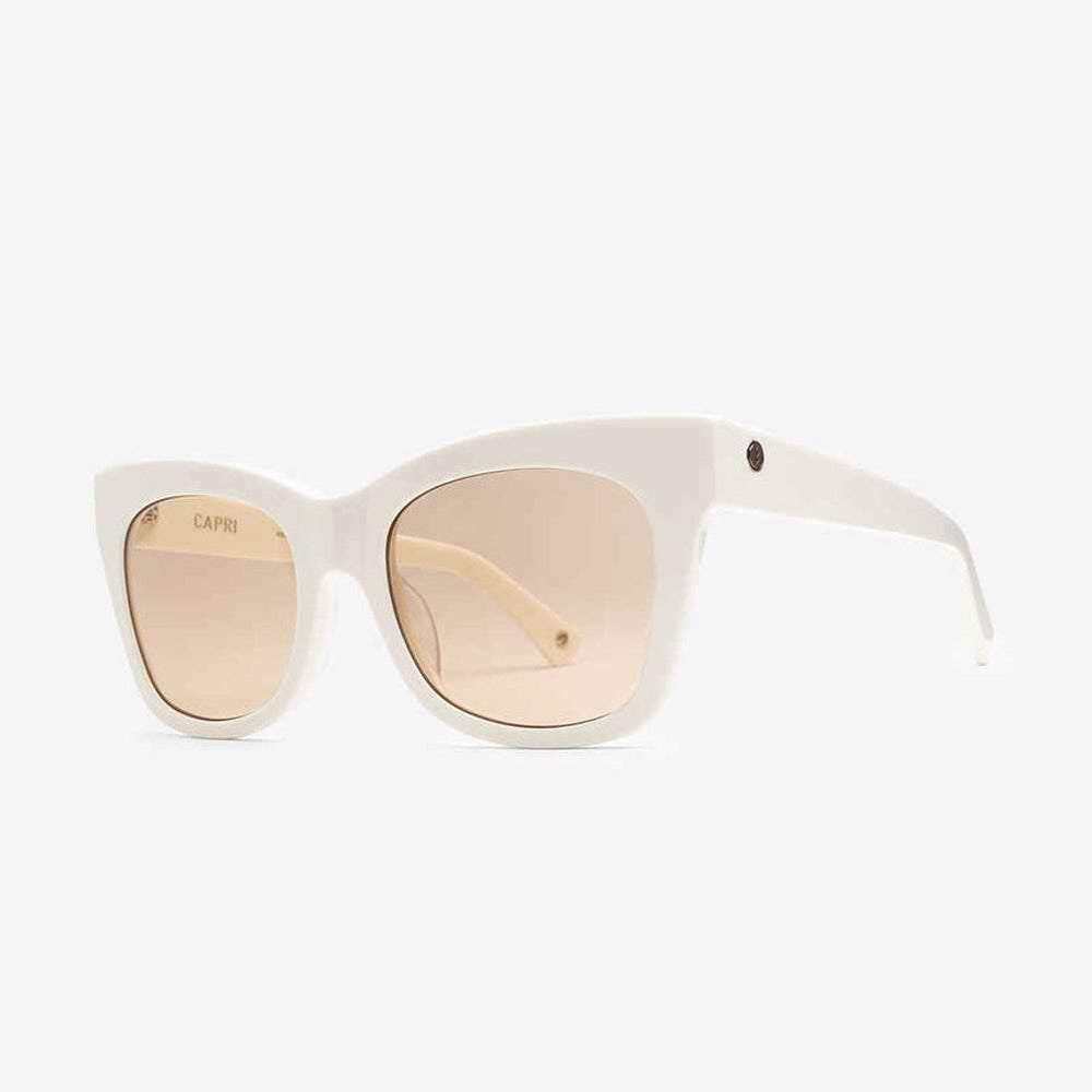 Electric Capri Sunglasses Ivory/Amber