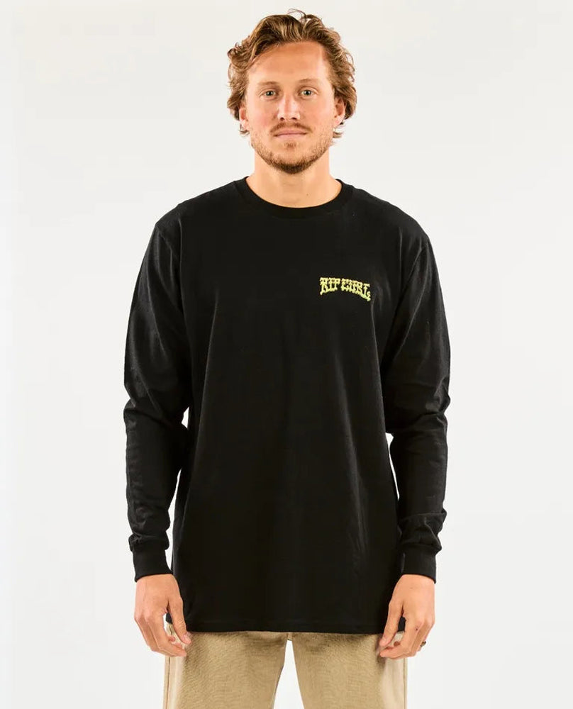 Rip Curl Shred Till Dead LS Tee 0090-Black L