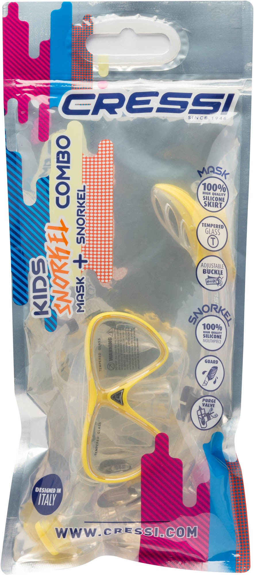 Cressi Pegaso and Iguana Dry Snorkeling Combo