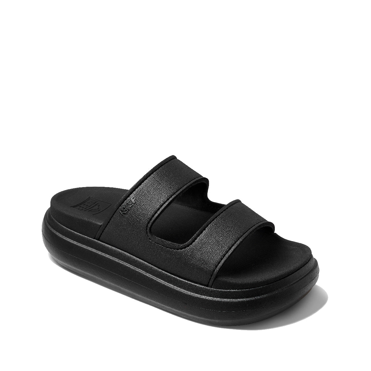 Reef Cushion Bondi 2 Bar Womens Sandal Black-Black 10