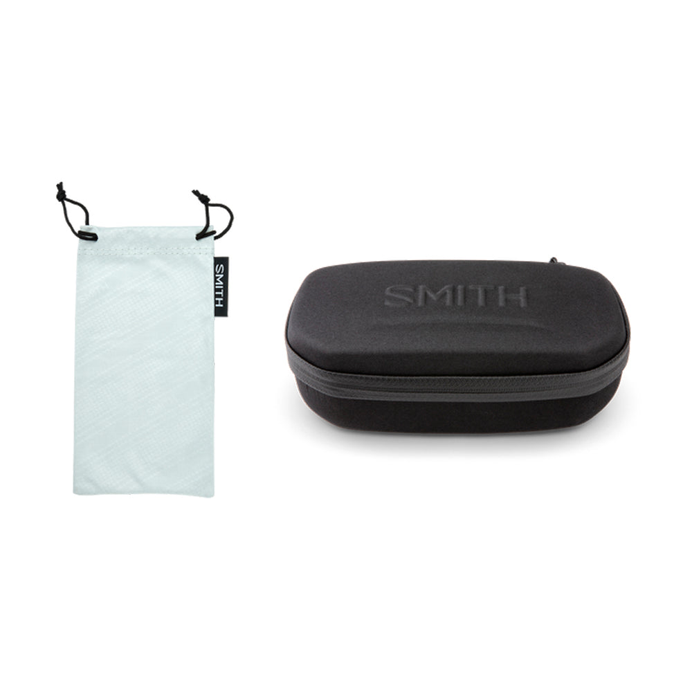 Smith Barra Polarized Sunglasses MatteBlack BlueMirrorSP Square
