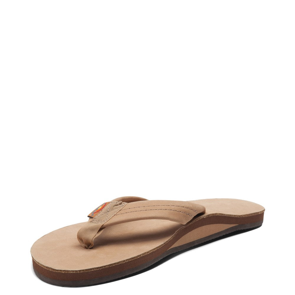 Rainbow Single Layer Leather Mens Sandal Sierra Brown L