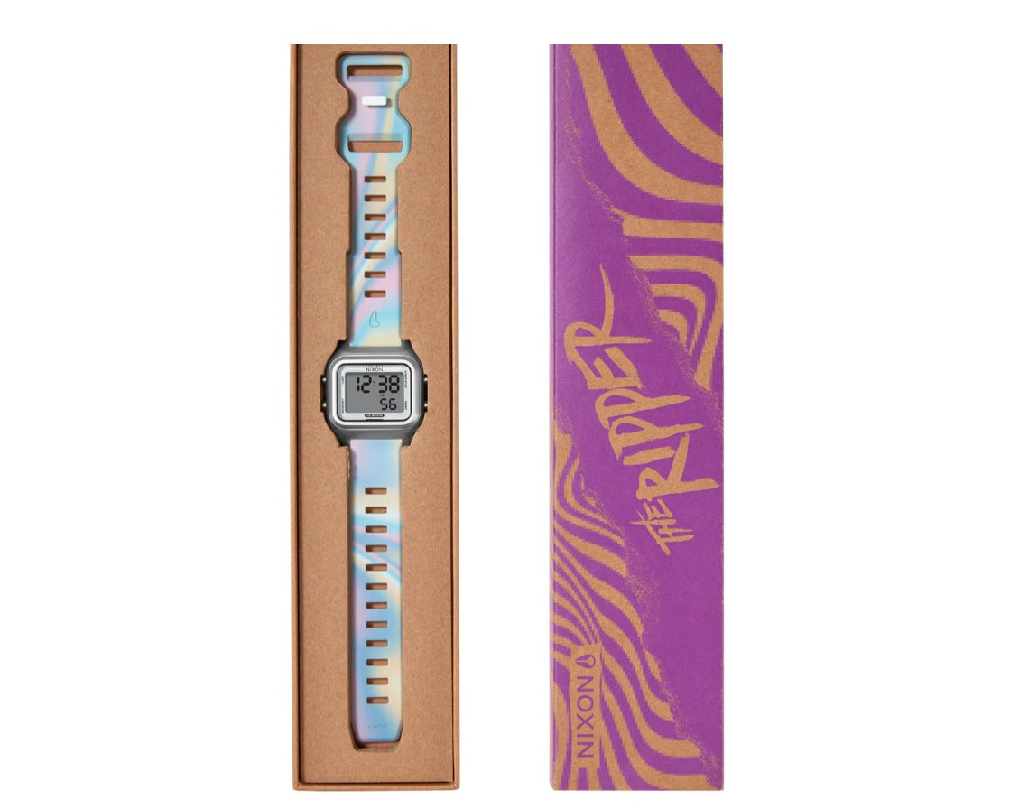 Nixon The Ripper Watch 5229-Silver-Pastel Swirl