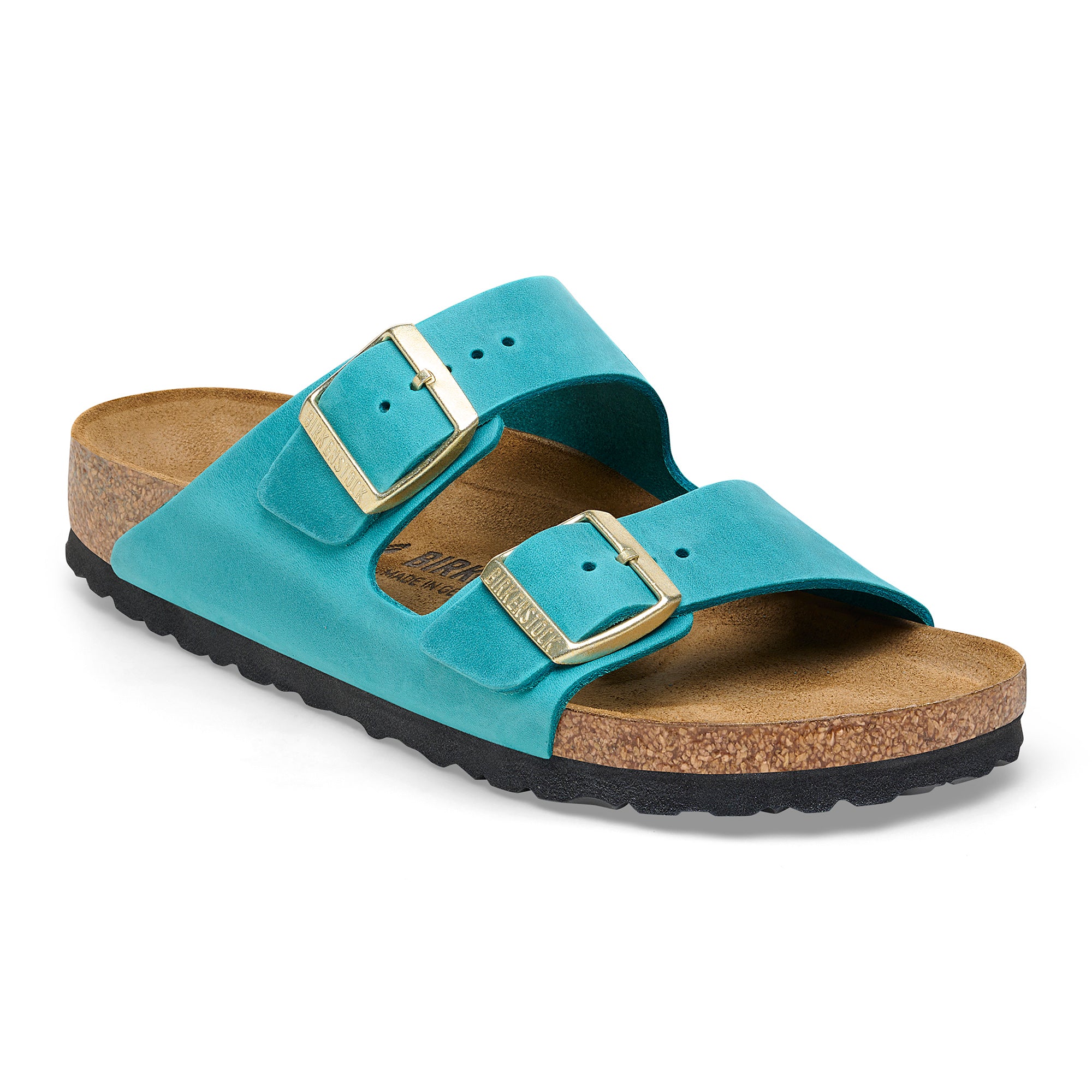 Birkenstock Arizona Womens Sandal Oiled Leather-Biscay Bay 10