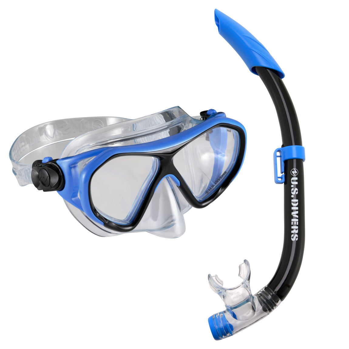 US Divers Dorado 2 Mask and Snorkel Junior Combo Blue-Black