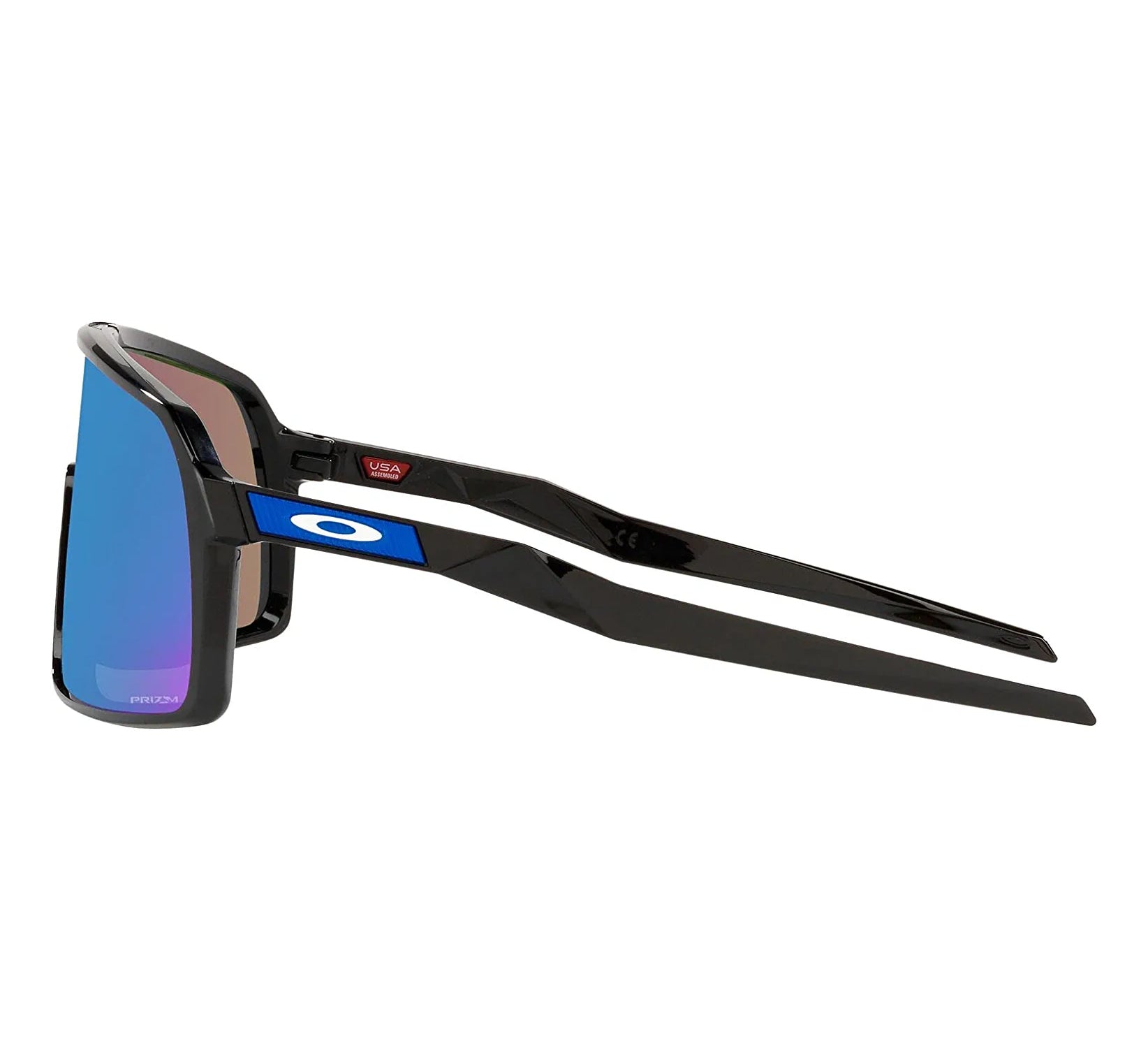 Oakley Sutro Sunglasses PolishedBlack Prizm Sapphire Oversized