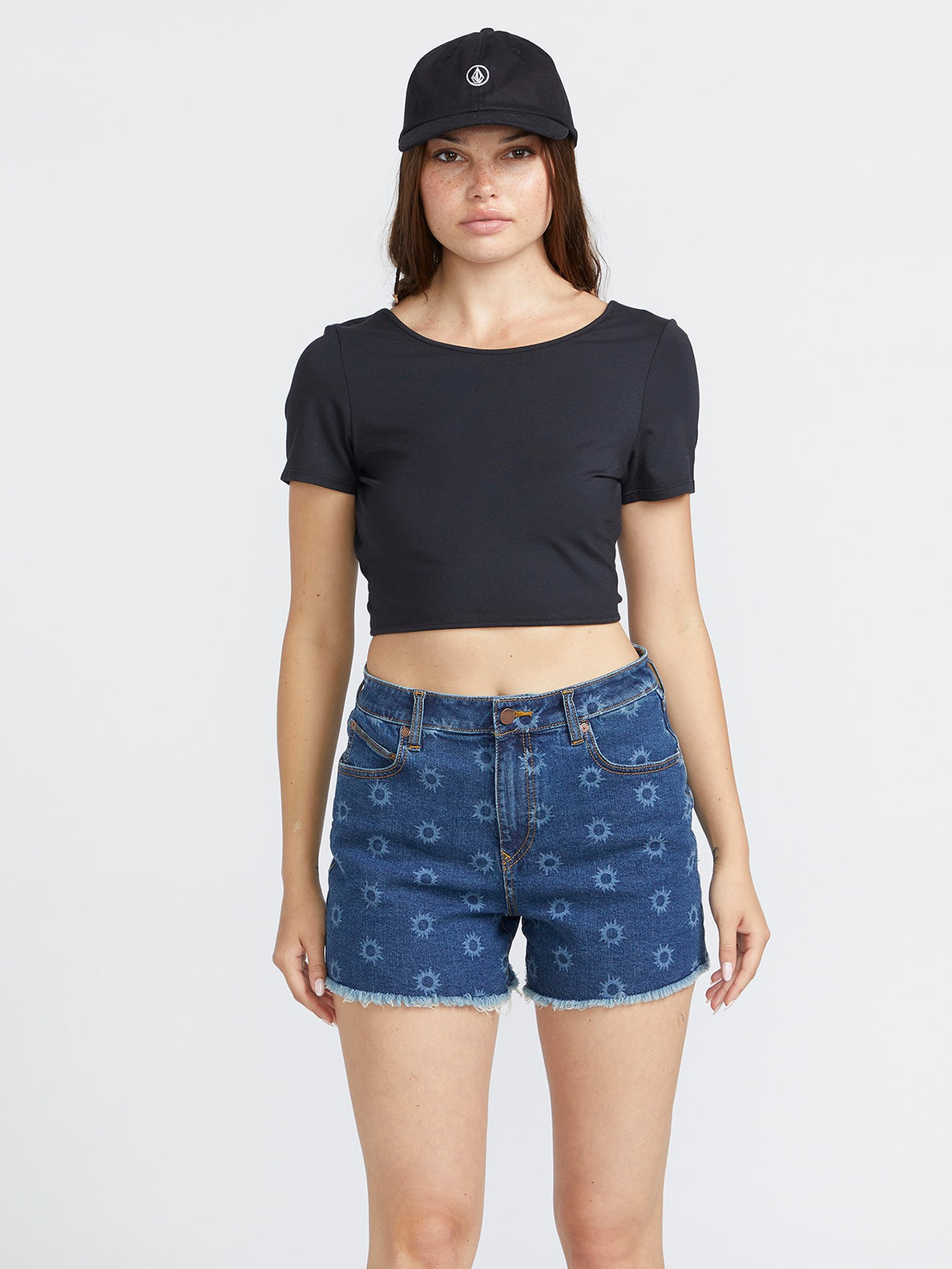 VOLCOM HAD ME AT ALOHA TOP BLK-BLACK L