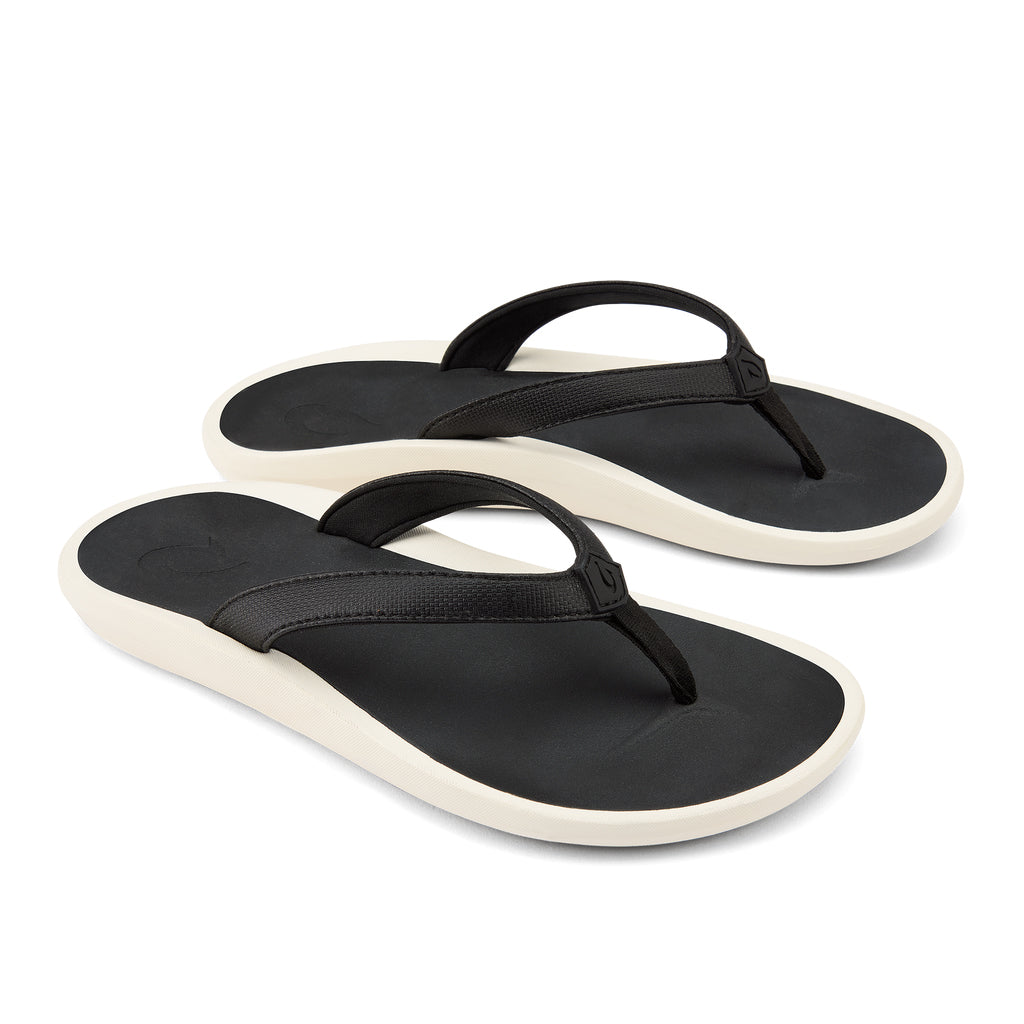 Olukai Pi oe Womens Sandal 406C-Black-Dark Shadow 11