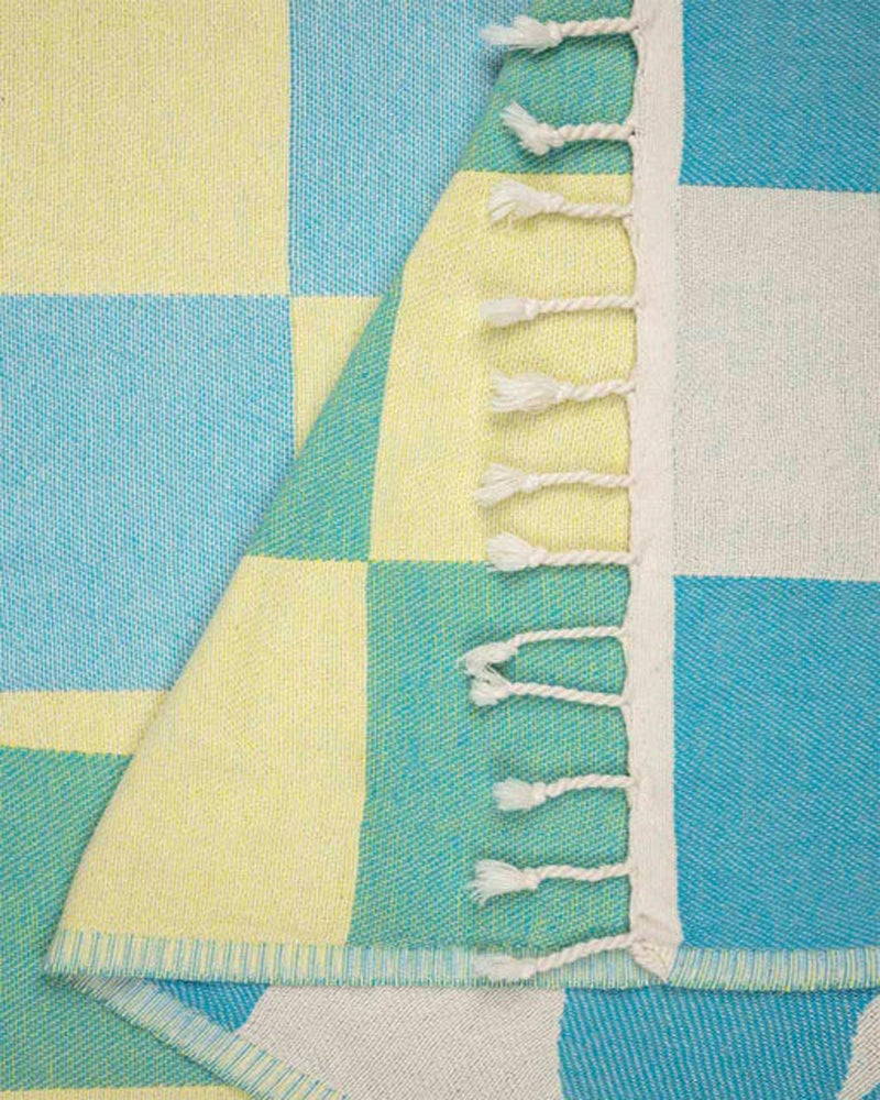 Sand Cloud Blanket TurtleCheckmate Aqua