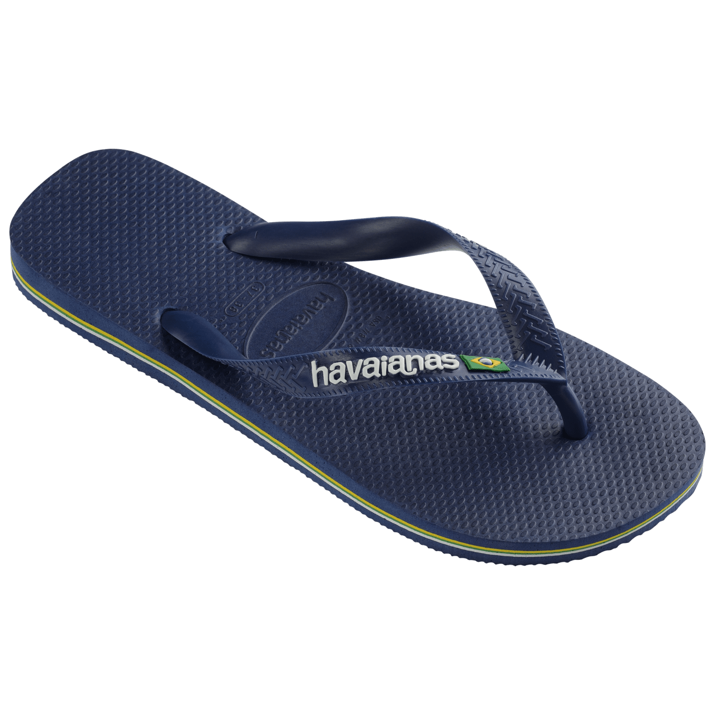 Havaianas Brazil Logo Boys Sandal 0555-Navy Blue 10 C