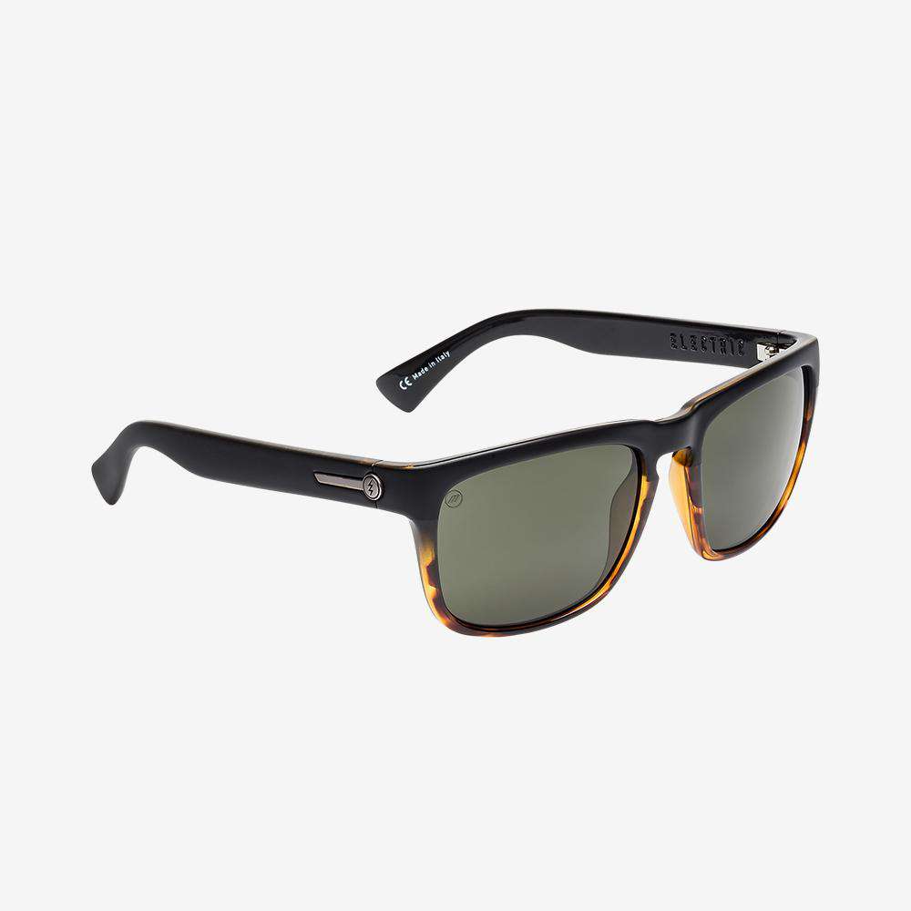 Electric Knoxville Polarized Sunglasses Darkside Tort Ohm-Grey Square