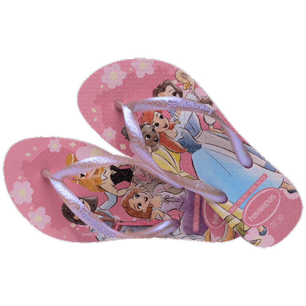 Havaianas Kids Slim Princess Girls Sandal 4996-Peony Rose 9 C