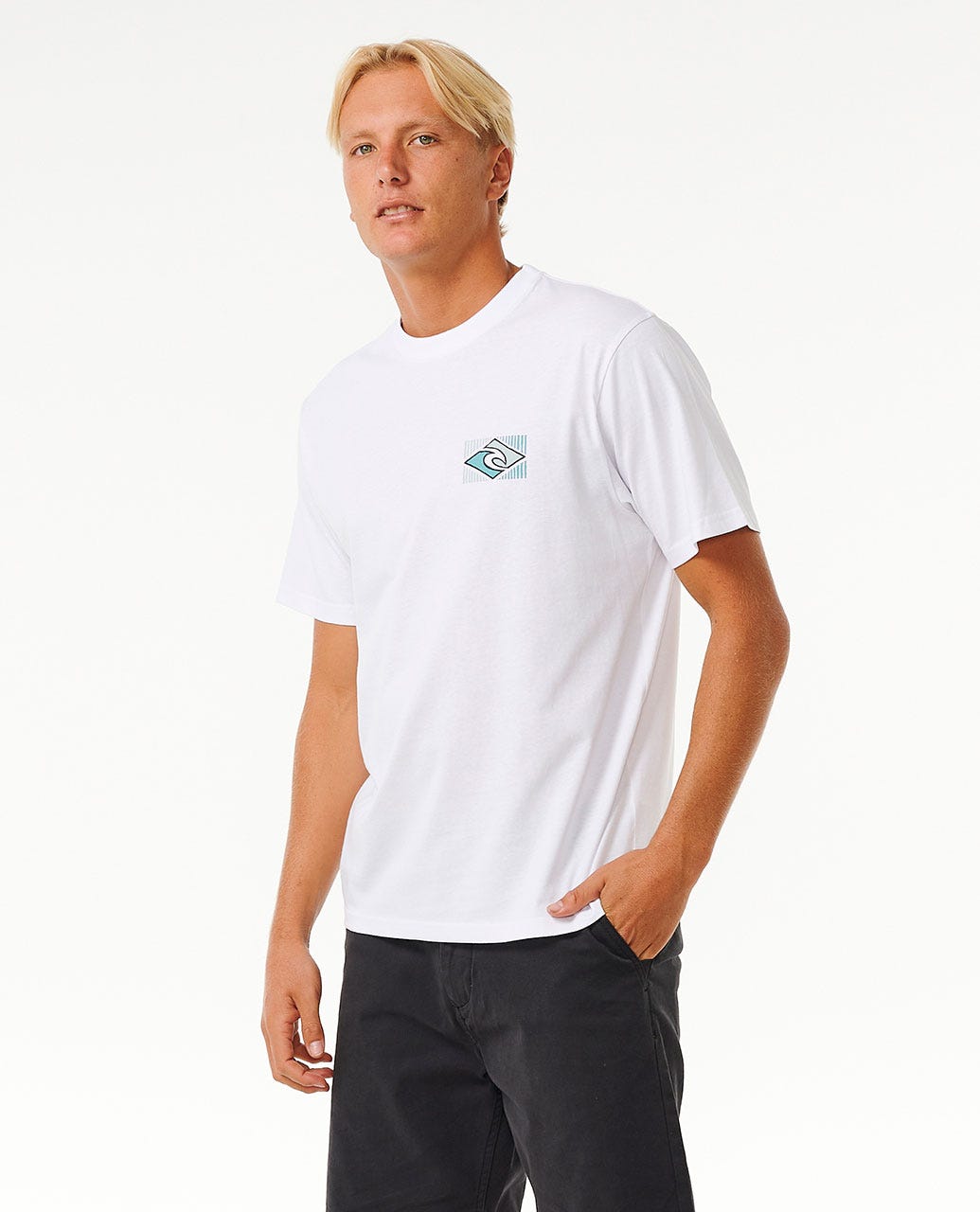 RIP CURL TRADITIONS TEE 1000-WHITE XXL